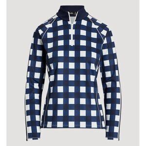 Ralph Lauren Womens RLX Power Stretch Half Zip Exploded Golf Large | MSRP: $188